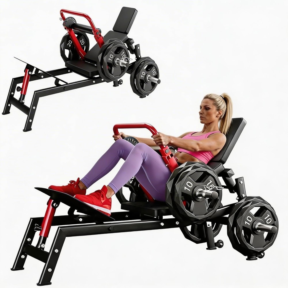 900LBS Hip Thrust Machine Plate-Loaded Glute Bridge Heavy Duty Home Gym Strength