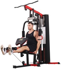 LX750 Multifunctional Full Home Gym System Workout Station with 122.5 Lbs Weight