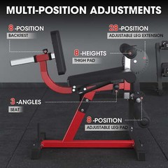Leg Extension and Curl Machine Plate Loaded Rotary Extension for Thigh Home Gym