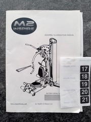 Inspire M2 Multi Gym Black-Mint Condition-Dimensions: 48″ W x 72″ D x 78″ H