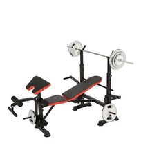 Foldable Adjustable Incline Decline Bench With Rack Leg Developer NEW