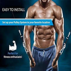 Pulley Weight System Gym,Home Fitness Equipment.Heavy Duty Material M7,M9 Buckle