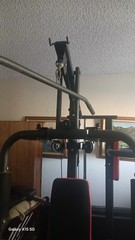 Home Workout Station With All The Peices On It