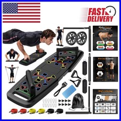 Comprehensive Home Gym Push Up Board with 20 Accessories & 600 lb Capacity