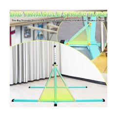 Gymnastics Bar, 5’10” Base length 45″ to 71″ Adjustable Horizontal Bar for