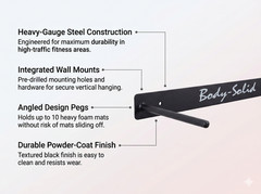 Body-Solid BSTFMH Foam Mat Wall Hanger