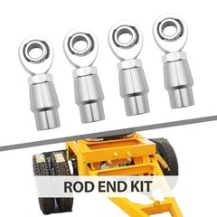 2Pcs 5/8 inch Heim Joints Rod End Kit, .625″ Chromoly Heim Joints Panhard Rod