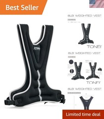 8LB Adjustable Neoprene Weighted Vest for Enhanced Fitness – Unisex Safety Gear