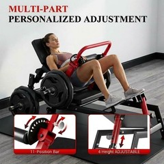 Hip Thrust Machine 900LBS Capacity Plate-Loaded Glute Bridge Machine Heavy Duty