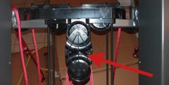 ONE USED BOWFLEX HVT Upper Frame Head Tandem Pulley Cassette