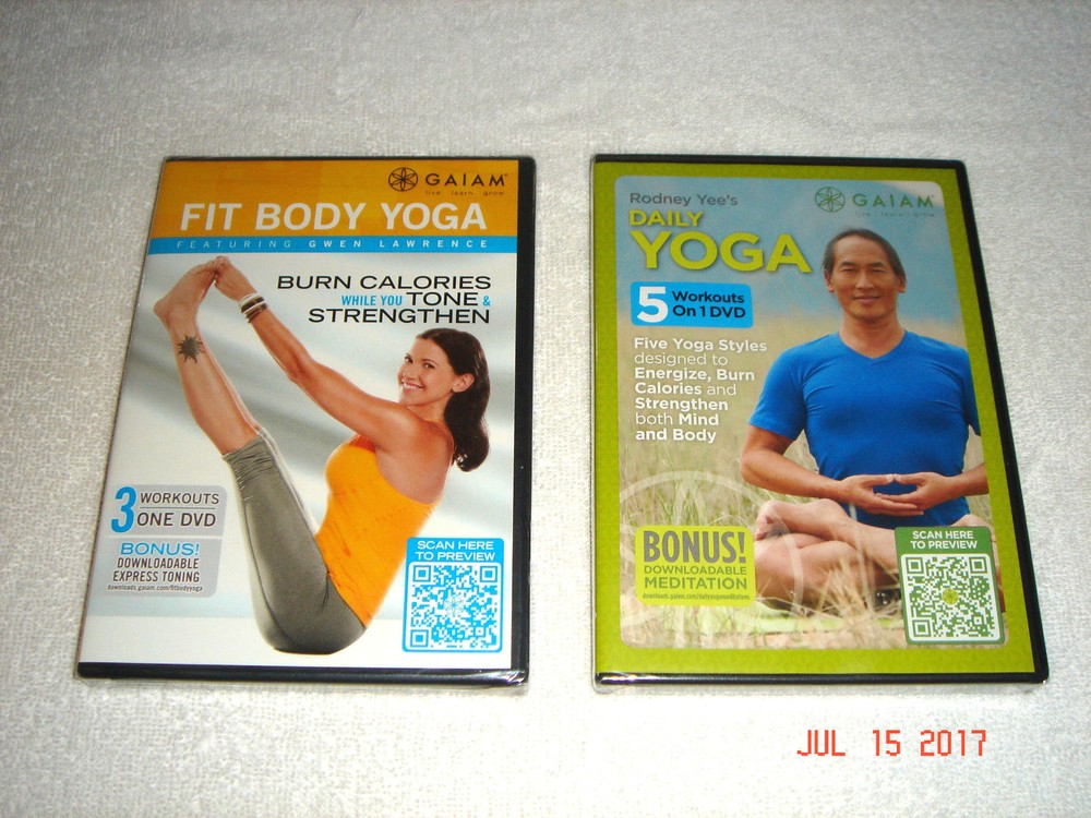 GAIAM FIT BODY YOGA & DAILY YOGA BRAND NEW