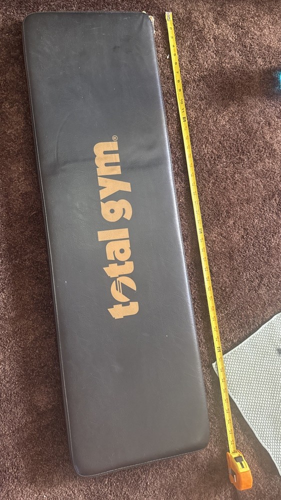 Total Gym Elite Pad Bench Back Board Leather Black Gold Pad Bench Pad SEE Corner