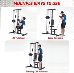 Multifunctional Home Gym Equipment Workout Station with Pulley System Adjustable