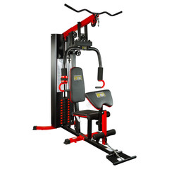 LX750 Multifunctional Full Home Gym System Workout Station with 122.5 Lbs Weight
