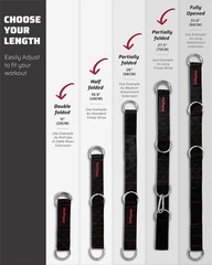 Heavy-Duty Gym Multifunctional Extension Strap – Adjustable 11 to 33.8 Inches