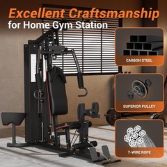 Home Gym Equipment Machine Full Body Workout Machine with 150 LBS Weight Stack