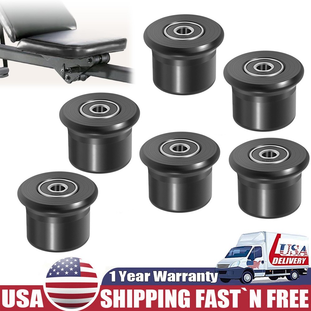 6Pack Sliding Seat Bracket Roller for Bowflex HomeGym Fits Motivator2, Pr1000