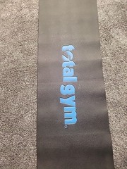 Total Gym Mat BlueLettering 91 1/2″ x 20 1/2″ No Rips Or Tears See Photos