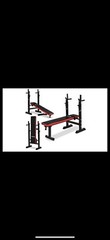 Costway Fitness Adjustable Folding Weight Lifting Flat Incline Bench Workout