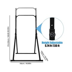 Foldable Pull Up Bar, Power Tower Workout Dip Station Height Adjustable Pull …