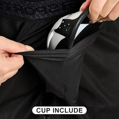 EALER HSM400 Men’s Loose Hockey Shorts Supporter, Core Mesh Jock Hockey Short…