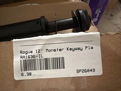 Rogue Fitness RA1636-IL Monster Plate Storage Pin Single Keyhole Mount 12″ L