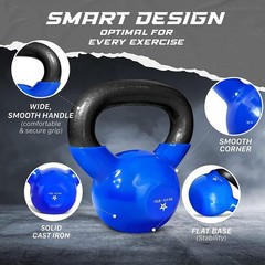 10 LB Vinyl Coated Cast Iron Kettlebell – Ultimate Strength Training Tool