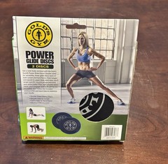 Gold’s Gym Power Glides Discs Target Glutes Thighs Tone All Your Body New