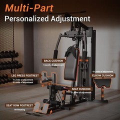 Multifunctional Workout Station Machine ,Home Gym Equipment w/Leg Press Training