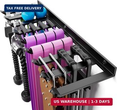 Wall Mounted Home Gym Equipment Storage Rack for Resistance Bands, Cable Attachm