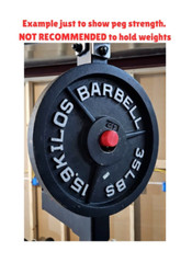 Power Rack Accessory Peg for Storing Weight Belts Collar Clamps Resistance Bands