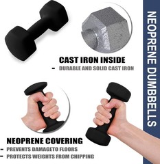 Lightweight Portable Dumbbells 2 lb Set: Perfect for Strength Training & Toning