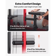 LAT Pull Down Machine, 2 – in – 1 Row Cable Machine, Cable Machines Home Gym