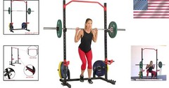 Complete Strength Training Set: Durable Power Rack, Pull-Up Bar & Safety Arms