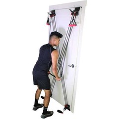 Total Body Workout: X Factor Door Gym with Straight Bar, DVD, Chart