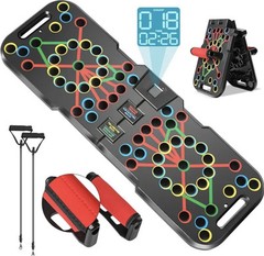 Push Up King Multifunctional 30 In 1 Portable Home Gym Board With Smart Counting