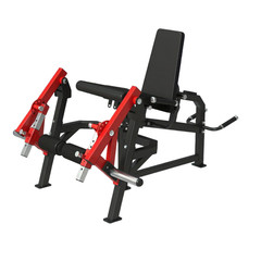 Leg Extension Curl Machine Adjustable Bench Plate Loaded Home Gym 350lbs Red New