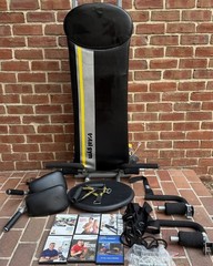 Total Gym FIT Chuck Norris Home Gym Resistance Training System AB CRUNCH DVDS
