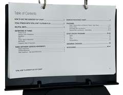 Total Gym Platinum Plus Flip Chart with Tower Holder