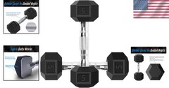 5 LB Hex Dumbbells Set – Non-Slip Grip for Enhanced Workout Experience