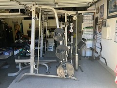 Tuff Stuff Home Gym Multiple stations, Silver with 300LBS of Free Weight