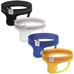 Men’s Athletic Supporters Jockstrap Active Underwear (4-Pack(multipack), XL:3…