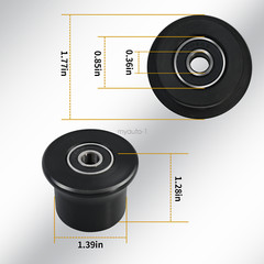 4 quantity Fits Bowflex Rolling seat trolley wheels for PR1000, Sport, Conquest