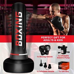 Freestanding Punching Bag for Adult Teens, 70″ Heavy Punching Bag with Boxing…