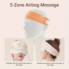 Electric Scalp & Head Massager, Heated Kneading & Air Compression Portable De…