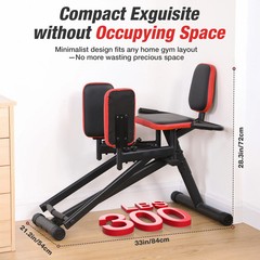 Home Gym Hip Abductor Machine 300 Lbs Capacity Thigh Core Toner