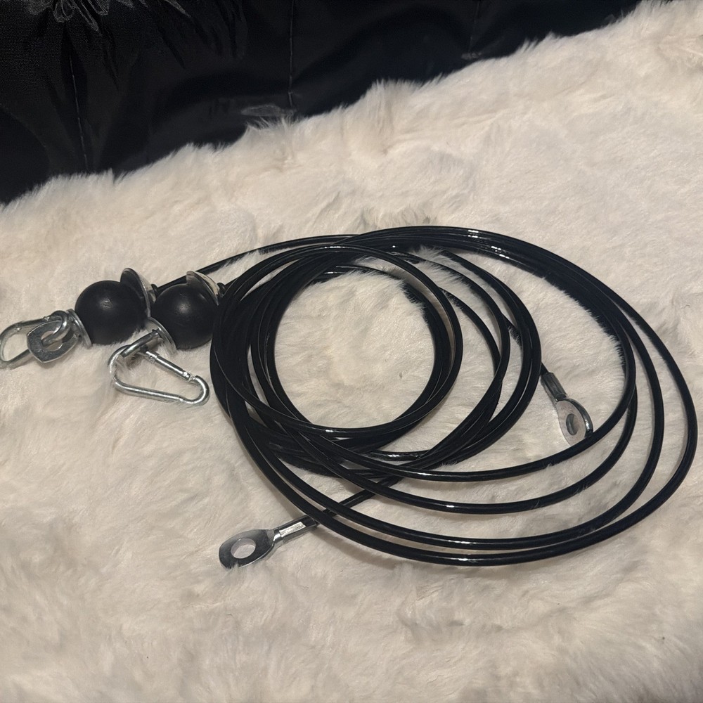Fitness 133″ And 93” Gym Cables- Black