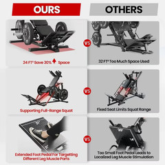 Compact Leg Press Hack Squat Home Gym Machine Combo sale/freeship