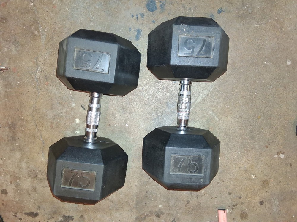 75 pound dumbbells