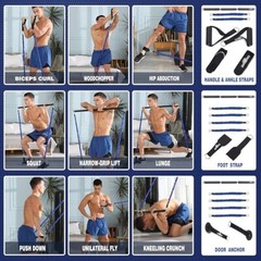 Home Gym Exercise Equipment , Bands, Pilates, Muscle Gain, Strength, Burn Fat